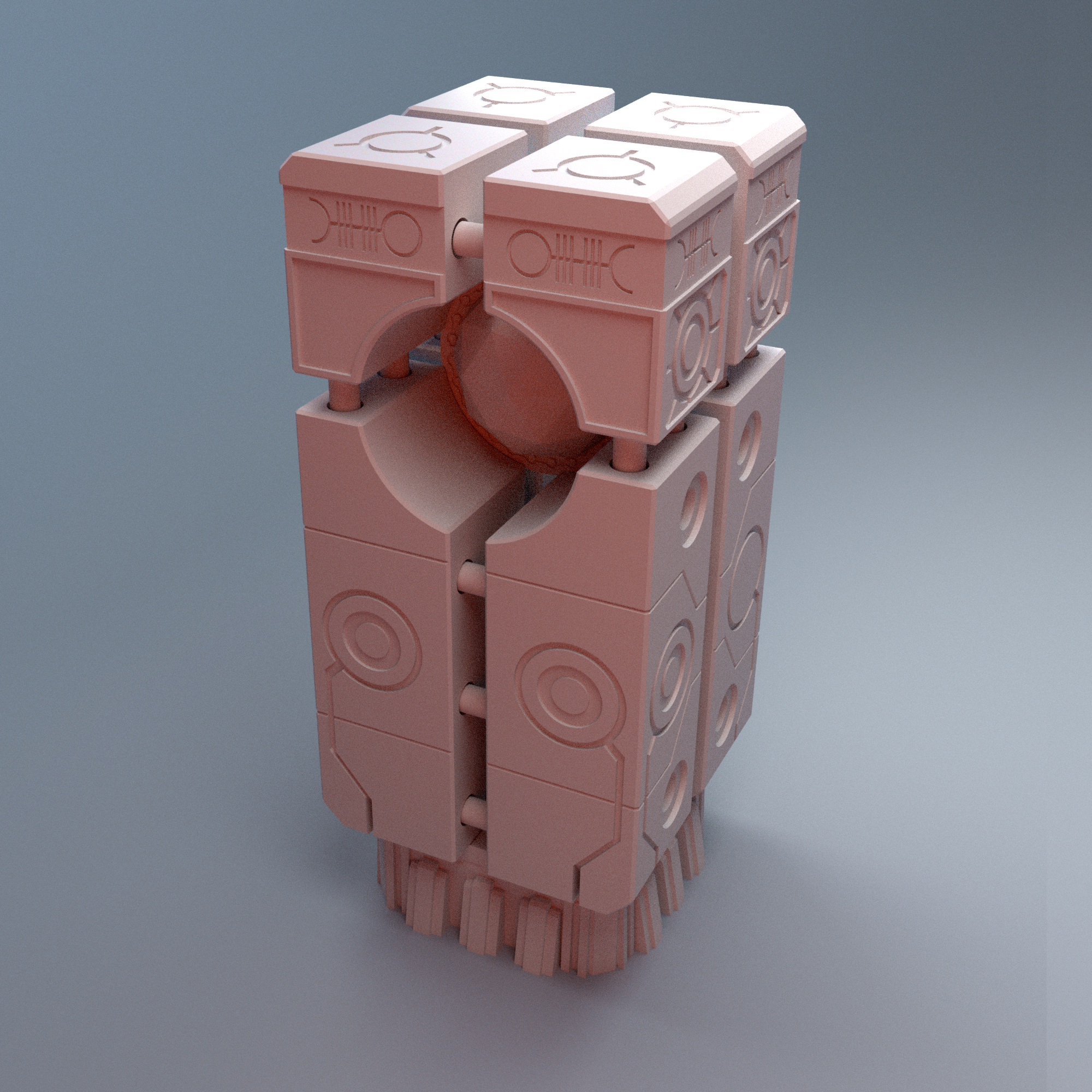 Scifi Grimdark NekroWorld Power Node